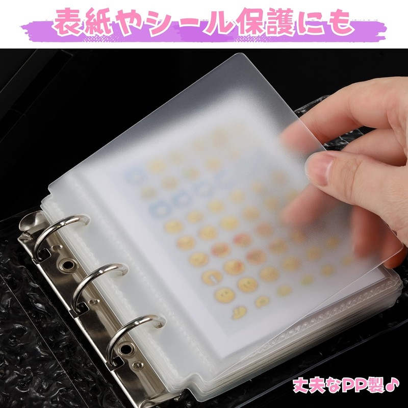 Letics Sticker Pad, Plastic Plate, PP Sheet, Translucent, Clear Refill,