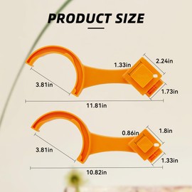 Tioollev 2 PCS RV Sewer Hose Wrench, Multi Purpose Fittings Wrench to Connect and Disconnect Sewer Hoses, Fits Most 3 Inch and 4 Inch Male/Female RV Sewer Caps, RV Accessories (Orange)