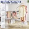 APEXCHASER Clothes Drying Rack with 4 Wings, Stainless Steel Drying