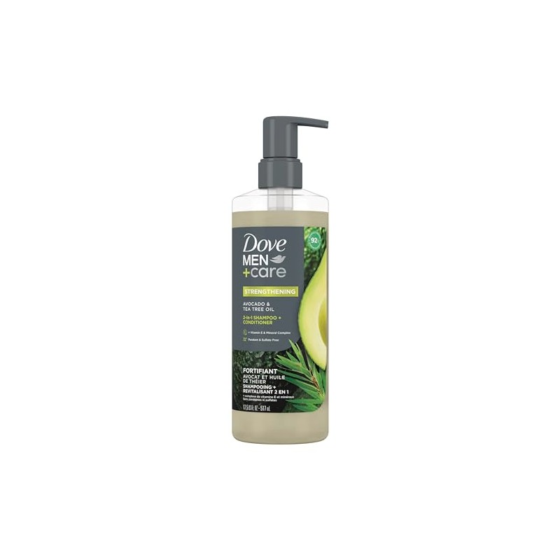 Dove Men+Care 2-in-1 Shampoo + Conditioner Avocado & Tea Tree