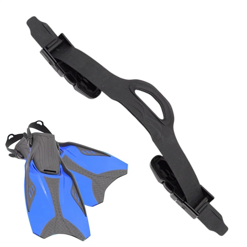 Fin Straps - Rubber Adjustable Fin Straps Replacement,Quick Release Non-Slip