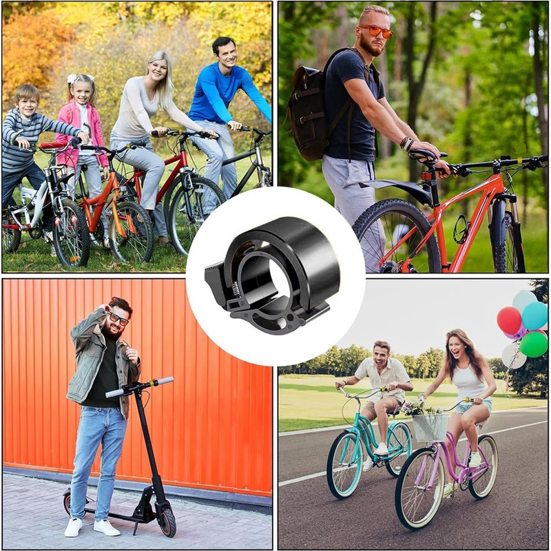 YUNYU Bicycle Bell, 100dB Loud Safety Horn, Aluminium Alloy Low-Profile