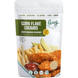 Pereg Seasoned Gluten Free Cornflake Crumbs, 12 oz | Crispy Breadcrumbs for Coating & Stuffing | Coat Shnitzel, Burgers, Vegetables | Kosher | Resealable Bag