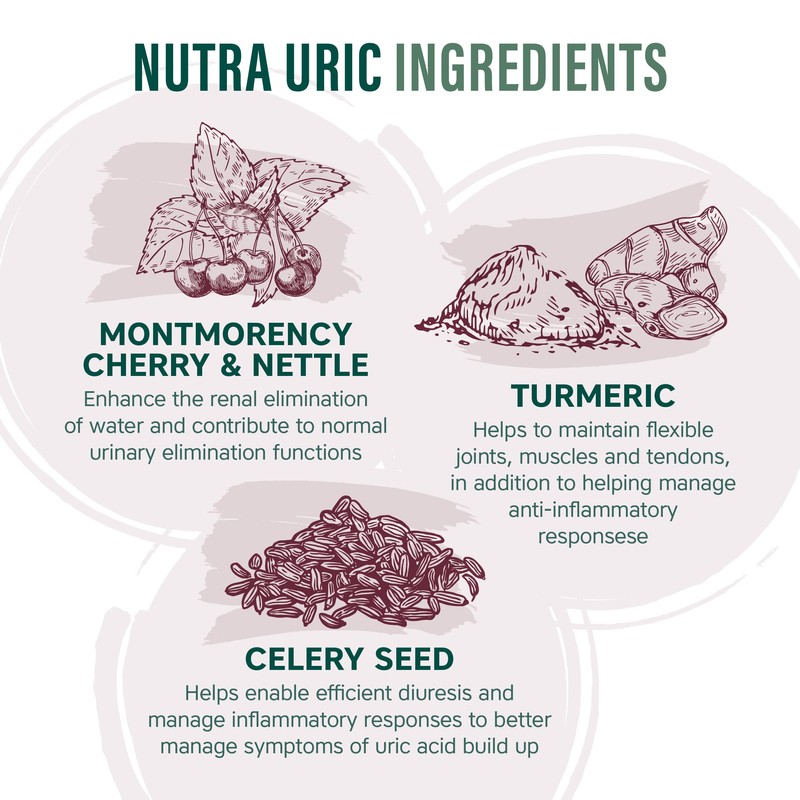 NUTRA URIC - 4000mg Montmorency Cherry| Ultra High Strength -