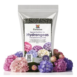 𝐁𝐄𝐒𝐓𝐒𝐄𝐋𝐋𝐄𝐑 Slow Release Hydrangea Fertilizer with Iron & Sulfur – Indoor & Outdoor Soil Acidifier for Miracle Growth [8 OZ]