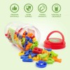 Coogam Magnetic Letters Numbers Alphabet Fridge Magnets Colorful Plastic ABC