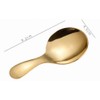 Small Stainless Steel Salt Spoon, 2 Pieces, Round Dessert Spoons,
