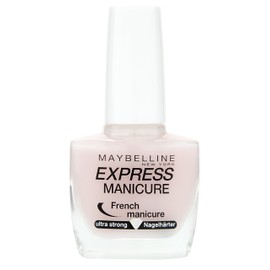 Maybelline New York Make-Up Nail Polish Express Manicure Nail Polish French Manicure Rose / Nail Hardener for Strengthened Nails in Natural French Look, 1 x 10 ml