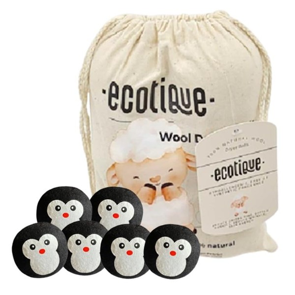 Ecotique Wool Dryer Balls - 100% Organic New Zealand Wool,
