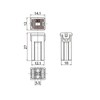 QQCQ 16pcs JCASE Fuse Automotive FMX Fuse Tall/Standard Profile JCASE