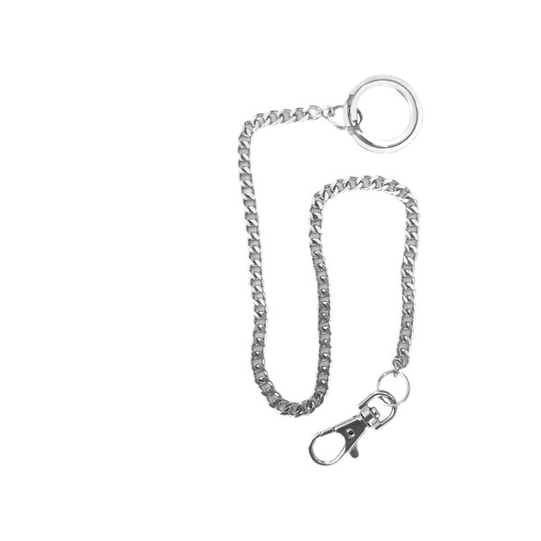 KAPSING Wallet Chain, Stainless Steel Key Chain with Carabiner, Long