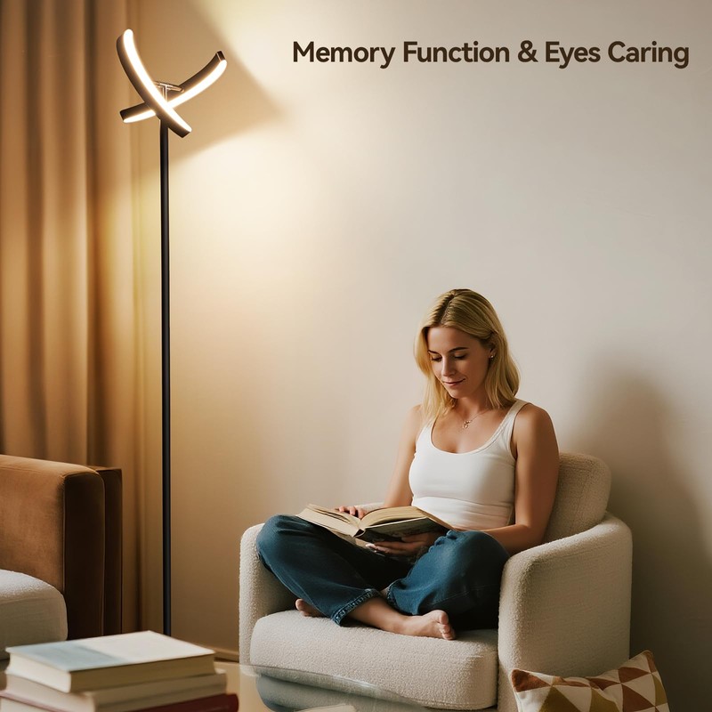 SUNMORY Floor Lamps for Living Room, 28W Bright LED Floor