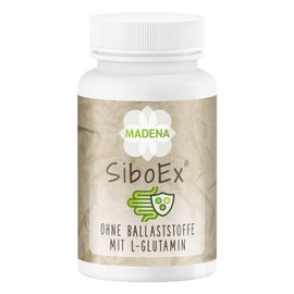 MADENA SiboEx intestinal bacteria complex without soluble fibre, 60 capsules with 10 bacterial strains (20 billion) including Bacillus coagulans, subtilis & clausii and L-glutamine, vegan