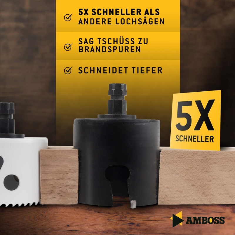 Anvil HM Hole Saw 68 mm | For Chipboard, Hardwood,