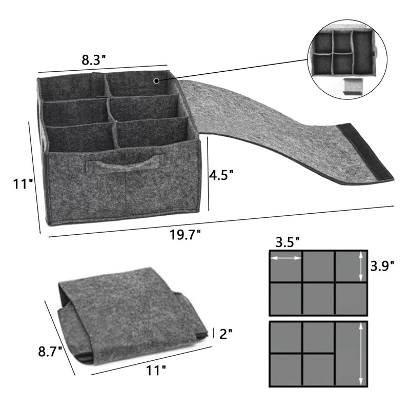 Polegas 2pcs Plate Cup Storage Box, Caravan Plate and Cup