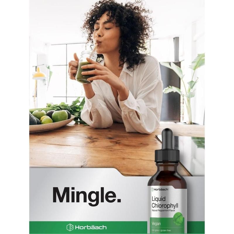 Chlorophyll | 2oz Liquid Drops | Vegan, Non-GMO, and Gluten