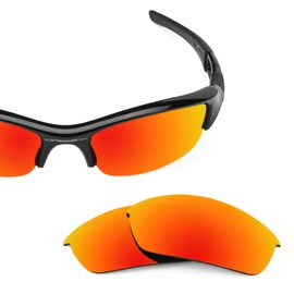 Revant Replacement Lenses for Oakley Flak Jacket sunglasses, UV Protection, Anti-Scratch and Impact Resistant, Polarized Fire Red Mirrored