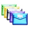 Pyuyan Pack of 5 Coloured Waterproof Document Bag, Document Bag,