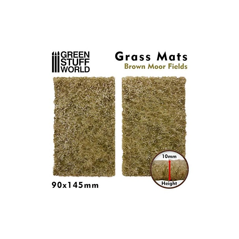 Green Stuff World - Grass mat, Brown Moor Fields
