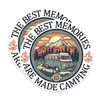 (2 Pack) The Best Memories are Made Camping Stickers -
