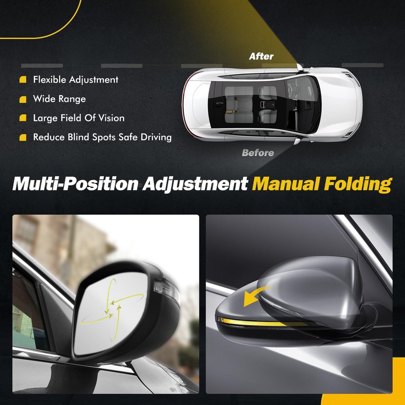 19-24 Left Driver Side Mirror Compatible with KIA Forte 2019