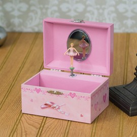 Musicbox Kingdom 22112 Ballerina Musical Jewelry Box, Playing "Emperor Waltz"