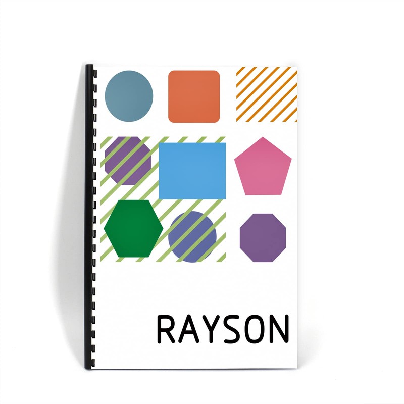 Rayson CR198M-100 Plastic Binding Combs 5/16in. 19-Ring, 40-Sheet Capacity, Colorful