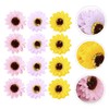 KOMBIUDA Sunflower Head Bouquet Box Pcs Soap Flowers Shower Decor