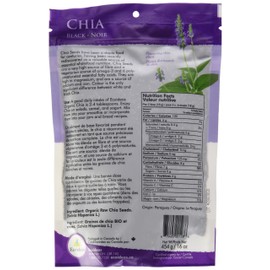 Ecoideas Organic Black Chia Seeds, 454g