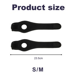 KINBOM 2pcs Bullseye Brace Wrist Band, Adjustable Wrist Brace for TFCC Tears Black Wrist Widget for Wrist Support and Ulnar Sided Wrist(S, M)