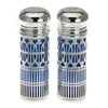 SILBERKANNE Salt and Pepper Shakers with Hygienic Blue Insert H
