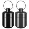 Pill Keychain Holder - 2pcs Small Pill Box Waterproof Pill