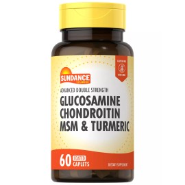 Sundance Glucosamine Chondroitin MSM and Turmeric | 60 Caplets | Non-GMO | by Sundance