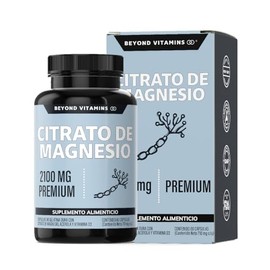 Beyond Vitamins  Citrato de Magnesio 2100mg  Citrato de Magnesio sin rellenos  Suplemento alimenticio de Magnesium Citrate  60 caps                   