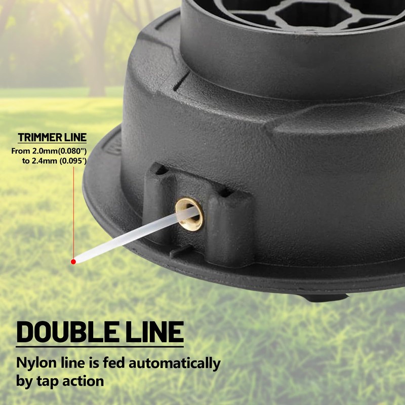 LUMOOM Pack of 2 C6-2 Mowing Head for Stihl FS38