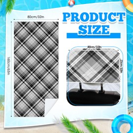 Hahafelt 2 Pack Car Seat Towel Covers with Storage Bag Seat Post Workout Sweat Washable Cover Non Slip for Car Towel for Dog Pet Workout Outdoor Sport Activities (Retro Plaid)