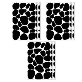 Pack of 12 Sheets/240 Black Dots Irregular Polka Dot Stickers Black Wall Stickers for Kids Polka Dot Wall Stickers (1.5 to 5 cm) Dalmatian Wallpaper Living Room Wall Sticker Packwith®