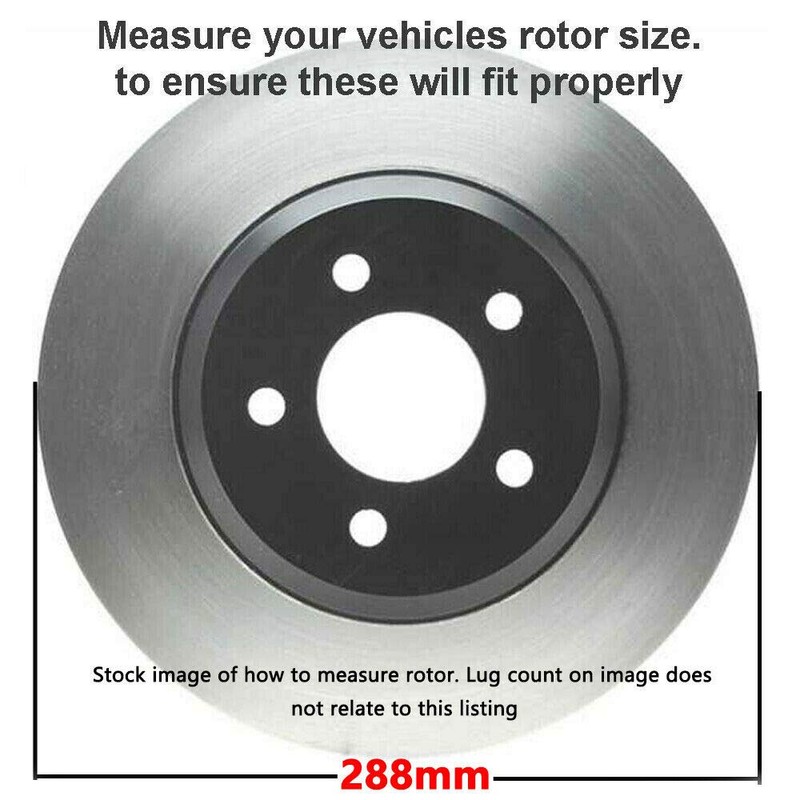 Detroit Axle - Pair (2) Front 288mm Disc Brake Kit