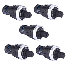 5 x Plate Mounted Potentiometer VSD/VFD Rotary Potentiometer 5K