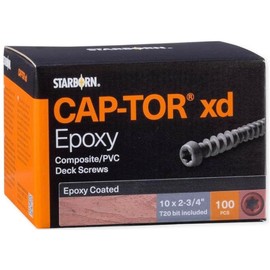 Starborn Cap-Tor XD Epoxy Coated Capstock & Composite Screws; #63 Buckskin - Pack of 100pc