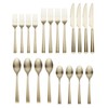 Cambridge Silversmiths Gilda Champagne Satin 20-Piece Flatware Set, Service for