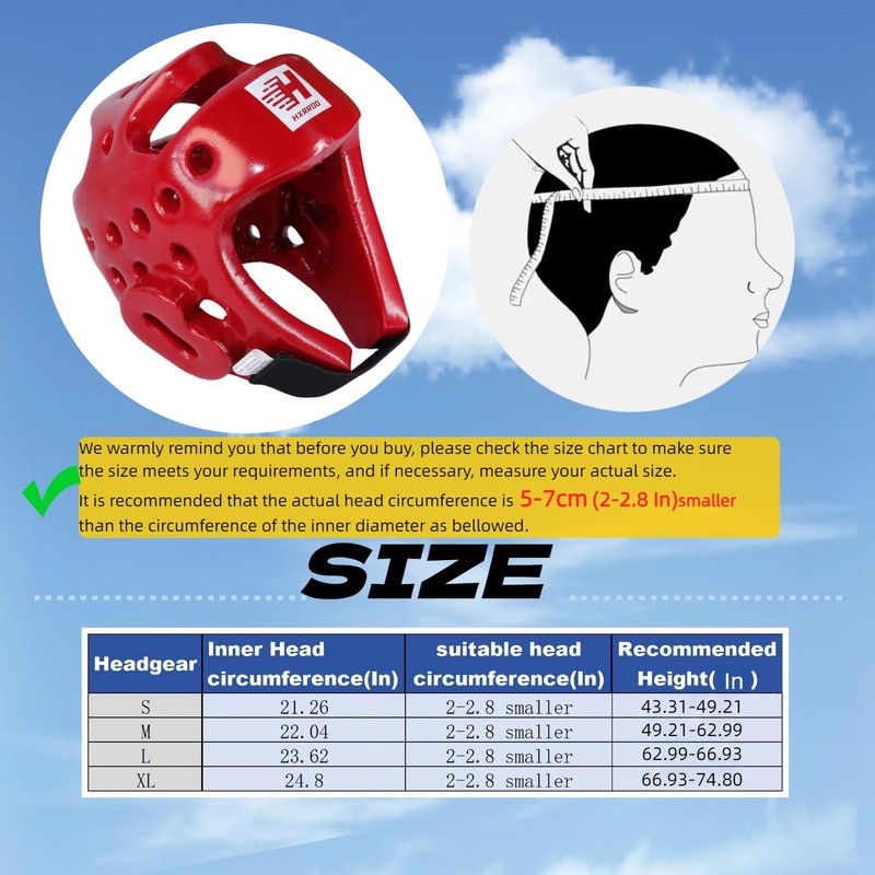 Taekwondo Sparring Head Guard,Competition Protection Headgear for Taekwondo, Karate and