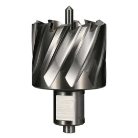 Vearter 45mm HSS Annular Cutter, 19.05mm Weldon Shank, Mag Drill Bit with Pilot Pin for Steel Plate, Aluminum, Brass, Cast iron, Stainless Steel