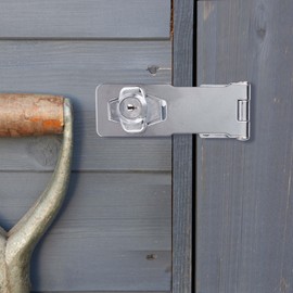 Yale - Y116B/115/BC - Steel Hasp - Comes with own Lock - no Padlock Needed - Secure Sheds - Secure Gates - High Protection - 3 Keys