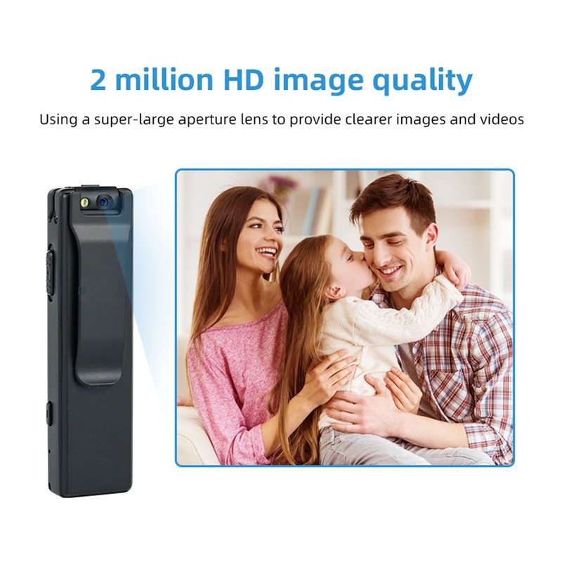 Body Mounted Camera 1080P Clip On USB Rechargeable Pocket Video