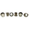 6pcs. 1/4" Nickel Press-Fit Tuner Bushings/Ferrules