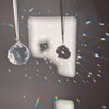 EasyBravo 50mm Clear Crystal Ball Prisms Feng Shui Suncatcher Decorating