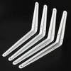 Sayayo 4Pcs Shelf Brackets 10 inch, White L Brackets Heavy