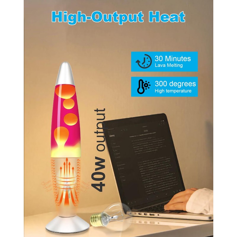 SerBion 40 Watt Lava Lamp Replacement Bulbs - E17 Intermediate