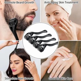4pzs Dermaroller Facial Para Barba Titanio Produce Colágeno                                                                                           